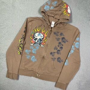 Vintage‎ y2k skull affliction style sweatshirt